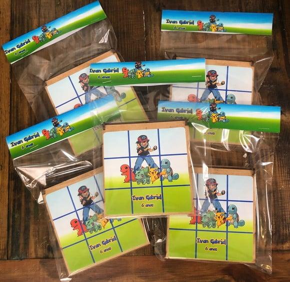 Pokemon - Jogo da Velha em Mdf, Envio Rápido