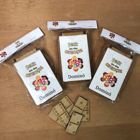 Dominó para Lembrancinha ,personalizado Dia das Crianças