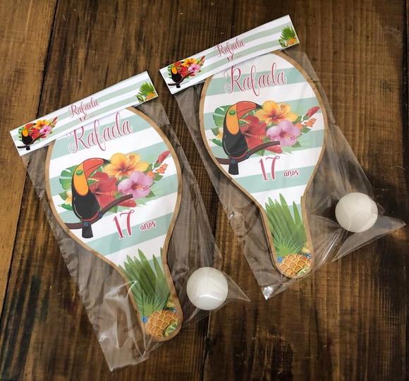 Verão Tropical, Kit Raquetes de Ping Pong. Envio Rápido.