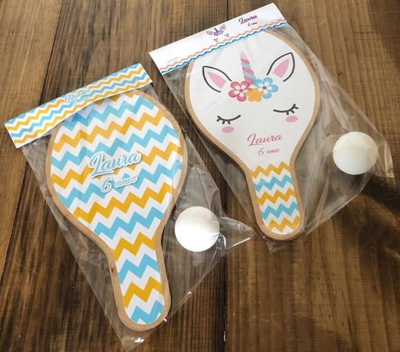 Unicórnio e Chevron. Raquetes de Ping Pong. Envio Rápido.
