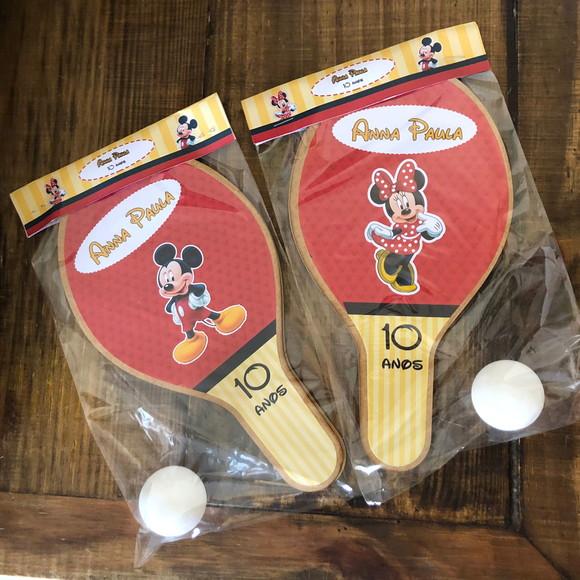 Mickey e Minnie, Kit Raquetes de Ping Pong. Envio Rápido.