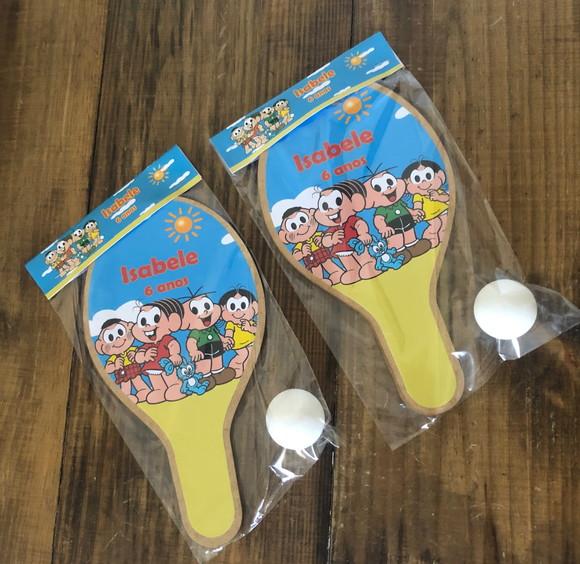 Turma da Mônica Personalizado, Kit Raquetes. Envio Rápido.