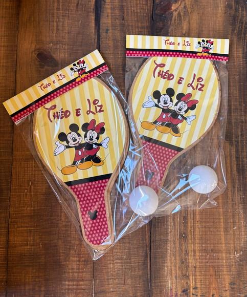 Mickey e Minnie, Kit Raquetes de Ping Pong. Envio Rápido.