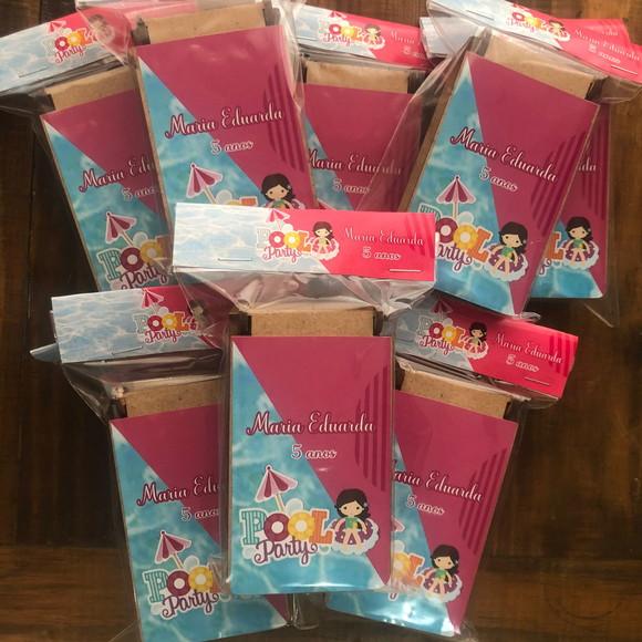 Dominó para Lembrancinha ,personalizado Pool Party