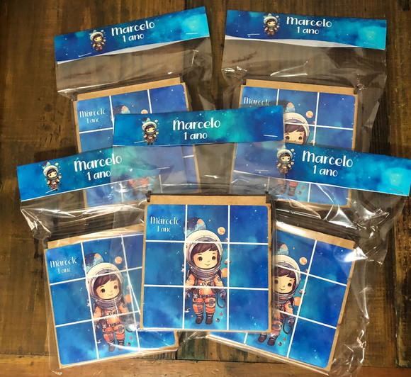 Jogo da Velha em Mdf, Personalizado Astronauta. Envio Rápido