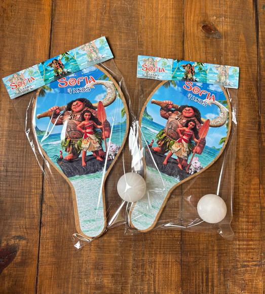 Moana e Maui, Kit Raquetes de Ping Pong. Envio Rápido.