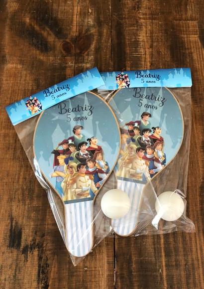 Príncipes, Aquarelado Disney - Kit Raquetes. Envio Rápido.