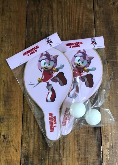 Amy Rose Sonic, Kit Raquetes de Ping Pong. Envio Rápido.