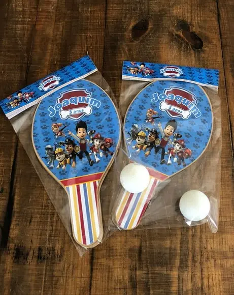 Patrulha Canina, Kit Raquetes de Ping Pong. Envio Rápido.