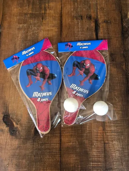 Homem Aranha, Kit Raquetes de Ping Pong. Envio Rápido.