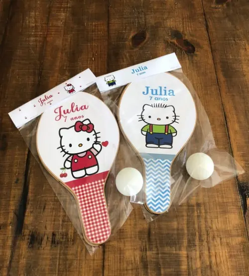 Hello Kitty Kit Raquetes Ping Pong. Envio Rápido.