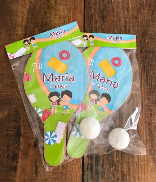 Pool Party, Menino e Menina, Kit Raquetes. Envio Rápido.