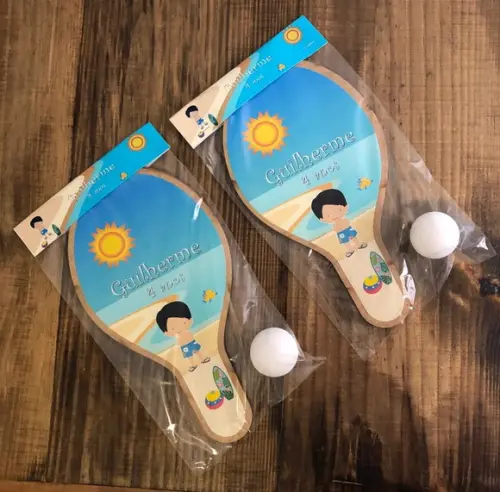 Verão Praia Menino, Kit Raquetes. Envio Rápido.