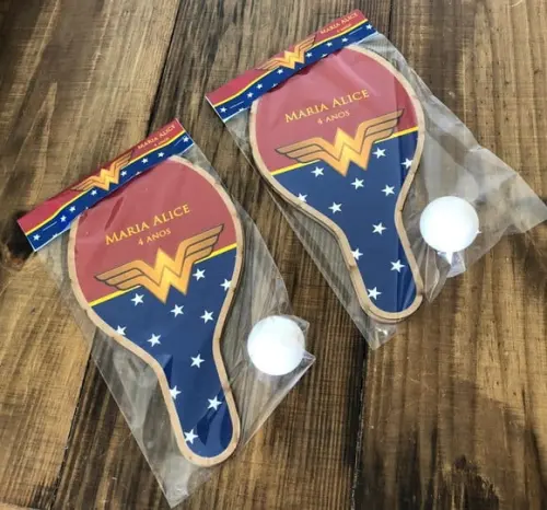 Mulher Maravilha, Kit Raquetes de Ping Pong. Envio Rápido.