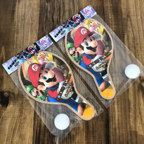 Super Mario Bros, Raquetes de Ping Pong. Envio Rápido.
