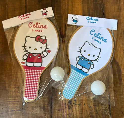 Hello Kitty Kit Raquetes de Ping Pong. Envio Rápido.