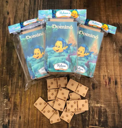 Dominó em mdf Personalizado Linguado