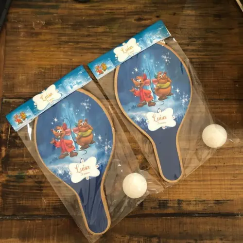 Kit Raquetes de Ping Pong, Ratinhos Cinderela, Envio Rápido.