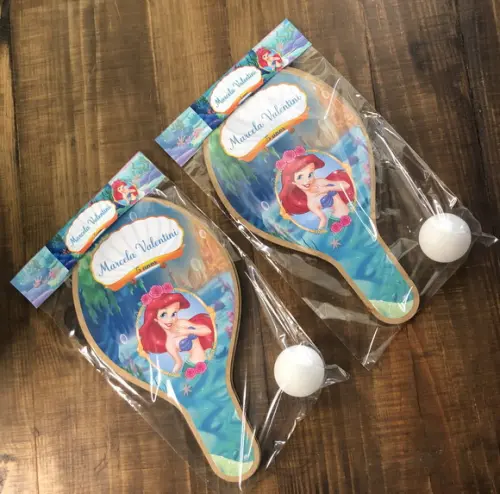 Pequena Sereia Ariel, Raquetes.de Ping Pong Envio Rápido.