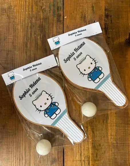 Hello Kitty Menino, Kit Raquetes de Ping Pong. Envio Rápido.