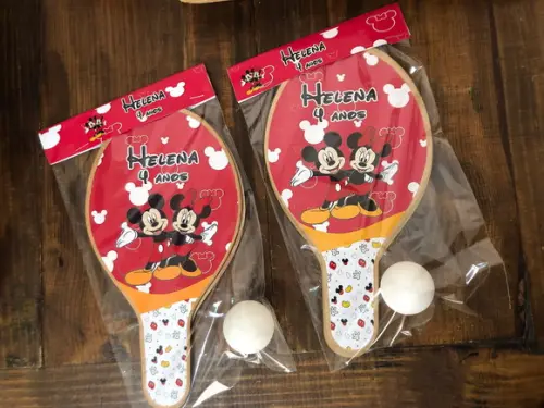 Kit Raquetes Ping Pong, Mickey e Minnie, Envio Rápido.
