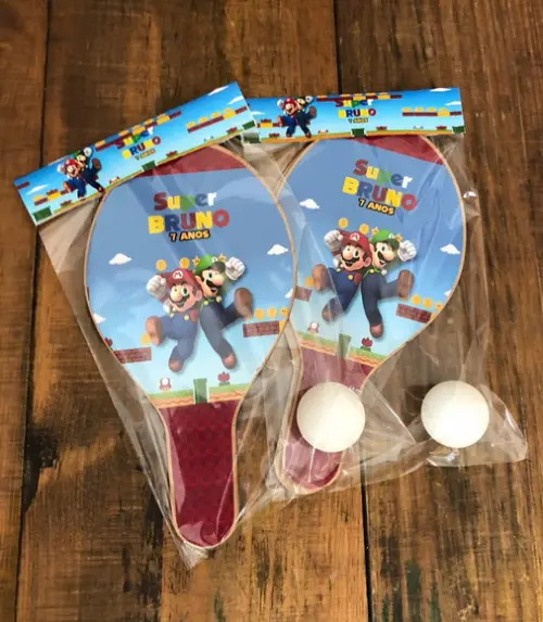 Kit Raquetes Ping Pong Super Mario Bros, Envio Rápido.