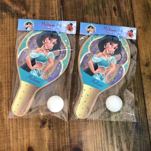 Princesa Jasmine, Kit Raquetes de Ping Pong, Envio Rápido.