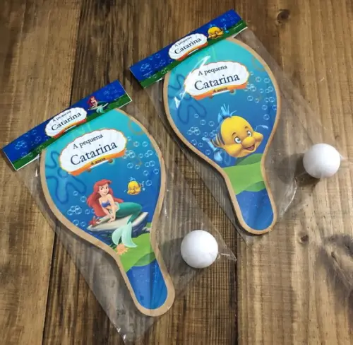 Ariel e Linguado, Kit Raquetes de Ping Pong, Envio Rápido.