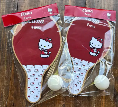 Hello Kitty, Kit Raquetes de Ping Pong. Envio Rápido.