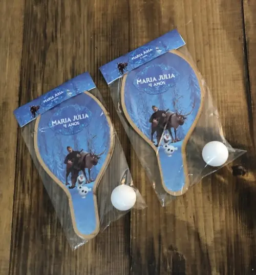 Frozen Kristoff e Olaf. Raquetes de Ping Pong. Envio Rápido.
