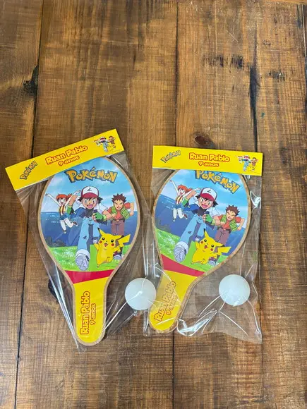 Pokemon, Kit Raquetes de Ping Pong. Envio Rápido.