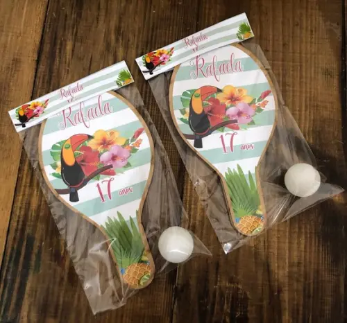 Verão Tropical, Kit Raquetes de Ping Pong. Envio Rápido.
