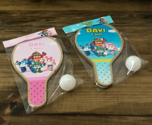 Robocar Poli, Kit Raquetes de Ping Pong. Envio Rápido.