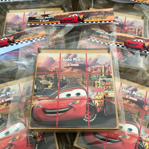 Mcqueen, Jogo da Velha Personalizado, Envio Rápido.