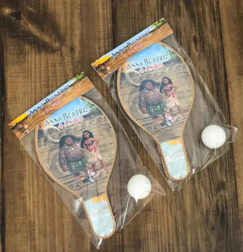Moana e Maui, Kit Raquetes de Ping Pong. Envio Rápido.