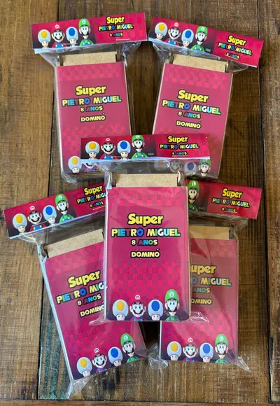 Mário Bros Dominó para Lembrancinha ,personalizado.