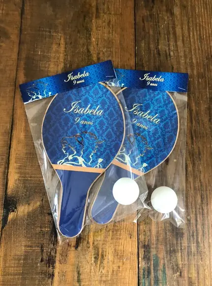 Bela e a Fera, Kit Raquetes de Ping Pong. Envio Rápido.