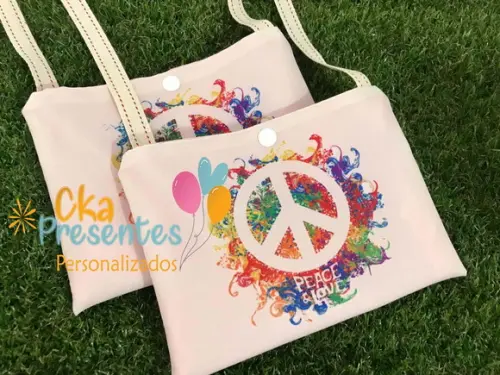 Bolsinha para Lembrancinha, Tema Paz e Amor
