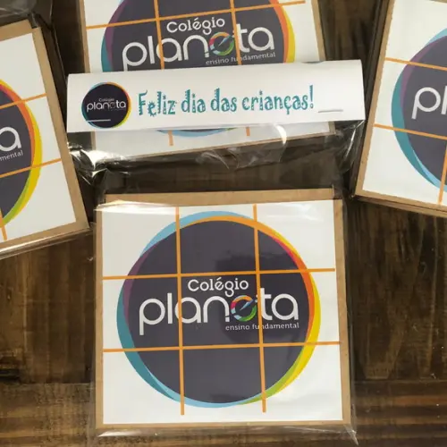Brinde Dia das Crianças para Escola, Jogo da Velha em mdf