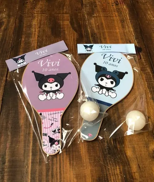 Kuromi Hello Kitty, Kit Raquetes de Ping Pong. Envio Rápido.