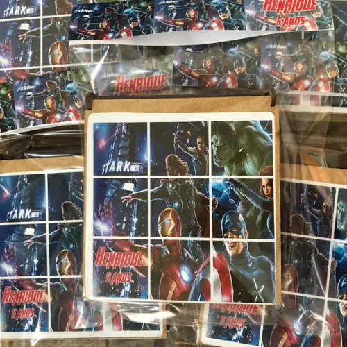 Vingadores Jogo da Velha, Personalizado- Envio Rápido.