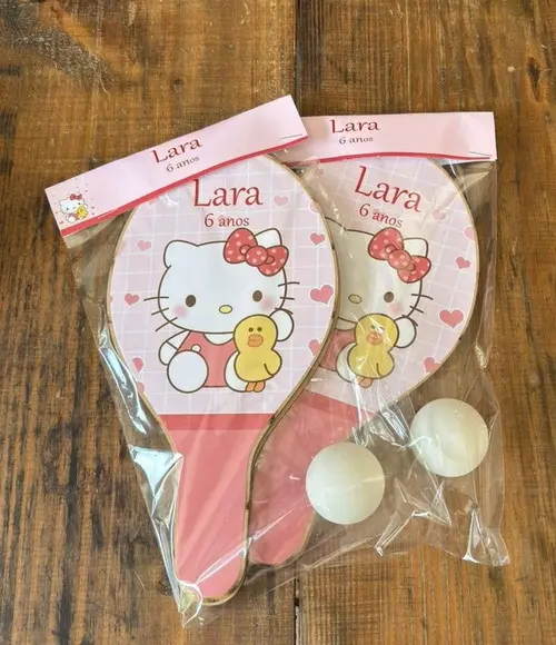 Hello Kitty Kit Raquetes de Ping Pong. Envio Rápido.
