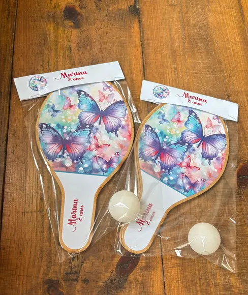Borboletas, Kit Raquetes de Ping Pong - Envio Rápido