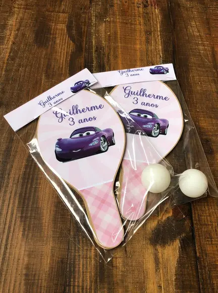 Mcqueen,menina - Kit Raquetes de Ping Pong. Envio Rápido.