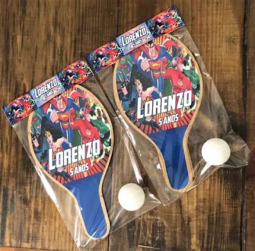 Liga da Justiça, Kit Raquetes de Ping Pong. Envio Rápido.