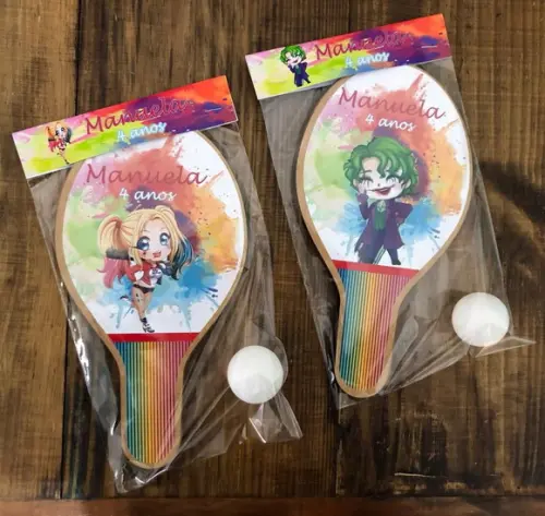 Arlequina Coringa, Kit Raquetes de Ping Pong. Envio Rápido.