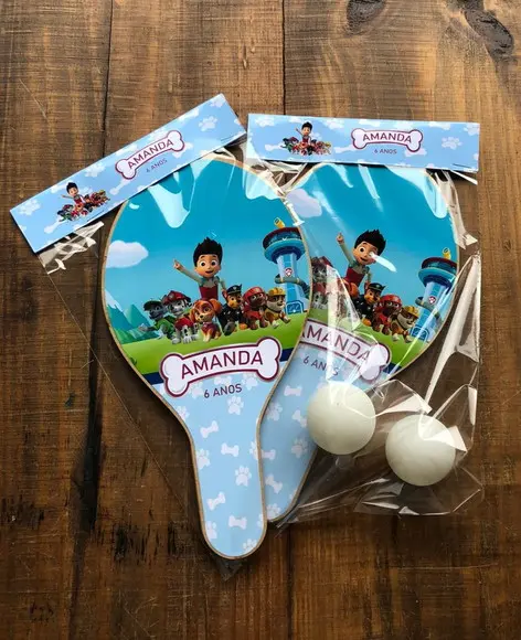Patrulha Canina, Kit Raquetes de Ping Pong. Envio Rápido.