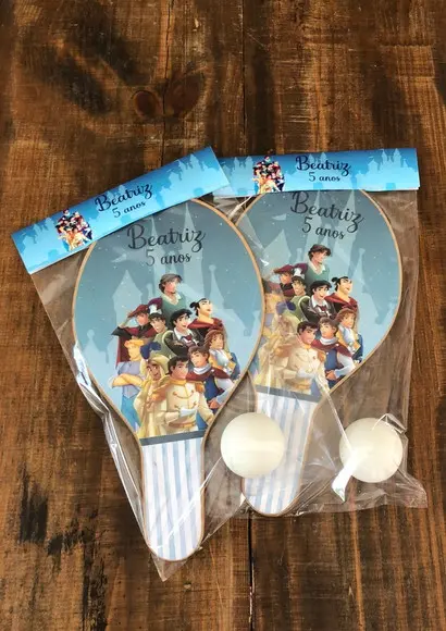 Príncipes, Aquarelado Disney - Kit Raquetes. Envio Rápido.