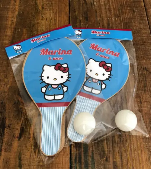 Hello Kitty Kit Raquetes de Ping Pong. Envio Rápido.