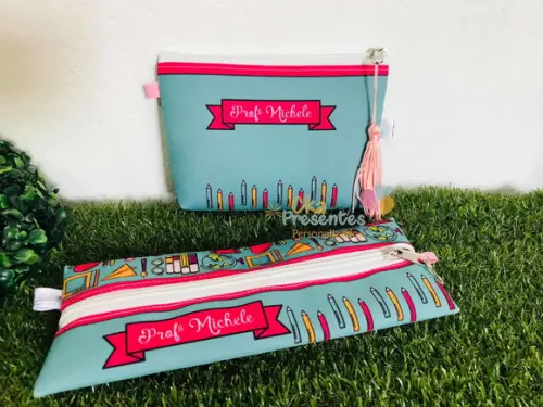 Necessaire P e Estojo Dia dos Professores